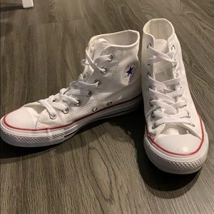 White Converse High Tops